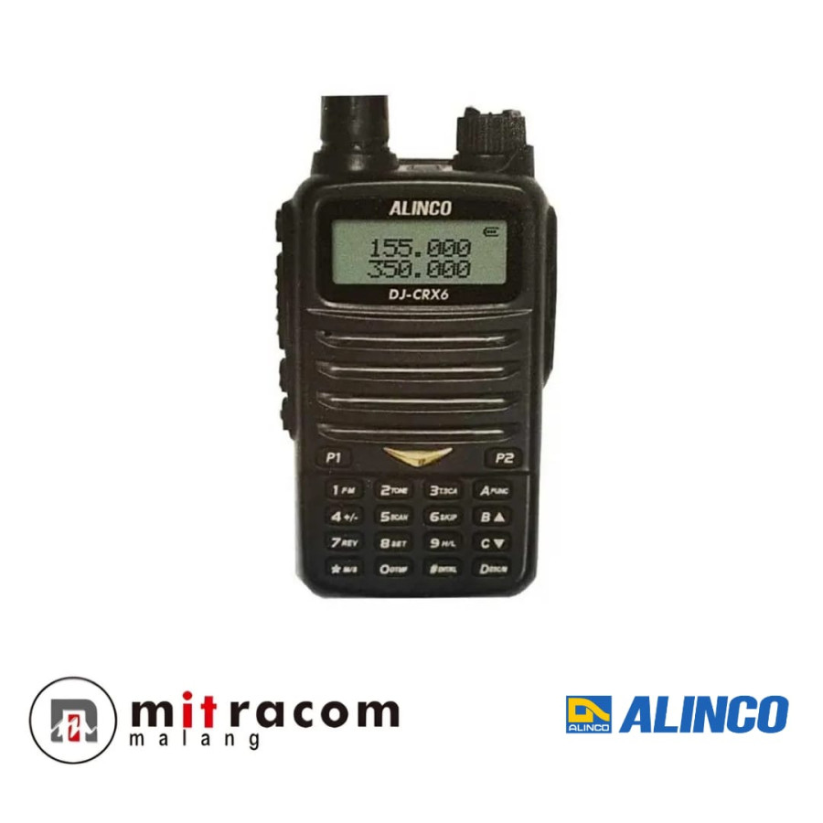 ALINCO DJ-CRX6 HT dual band VHF 136-174 MHz - depan
