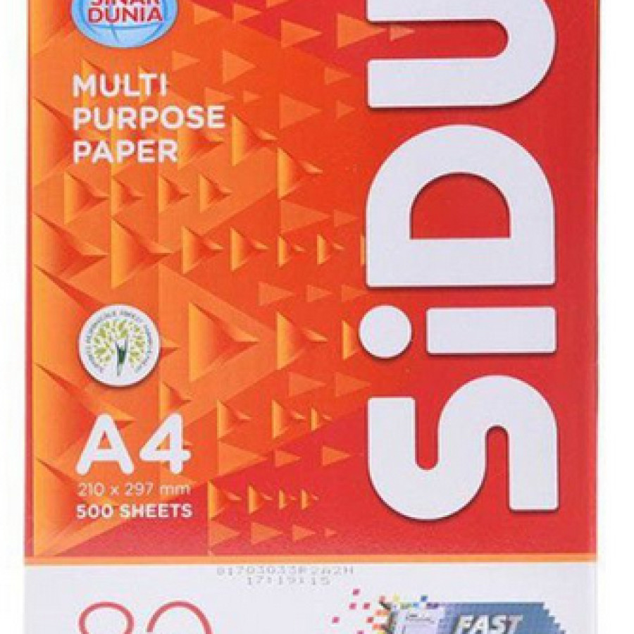 Kertas HVS A4 80 gram SIDU