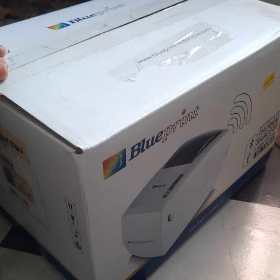 Printer Barcode BLUE PRINT Thermal Label TD110BT - samping