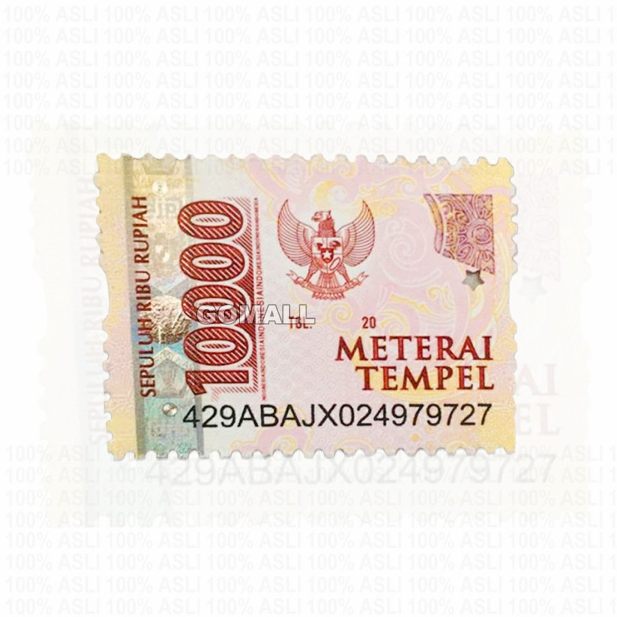 Materai Harga Rp.10.000,-
