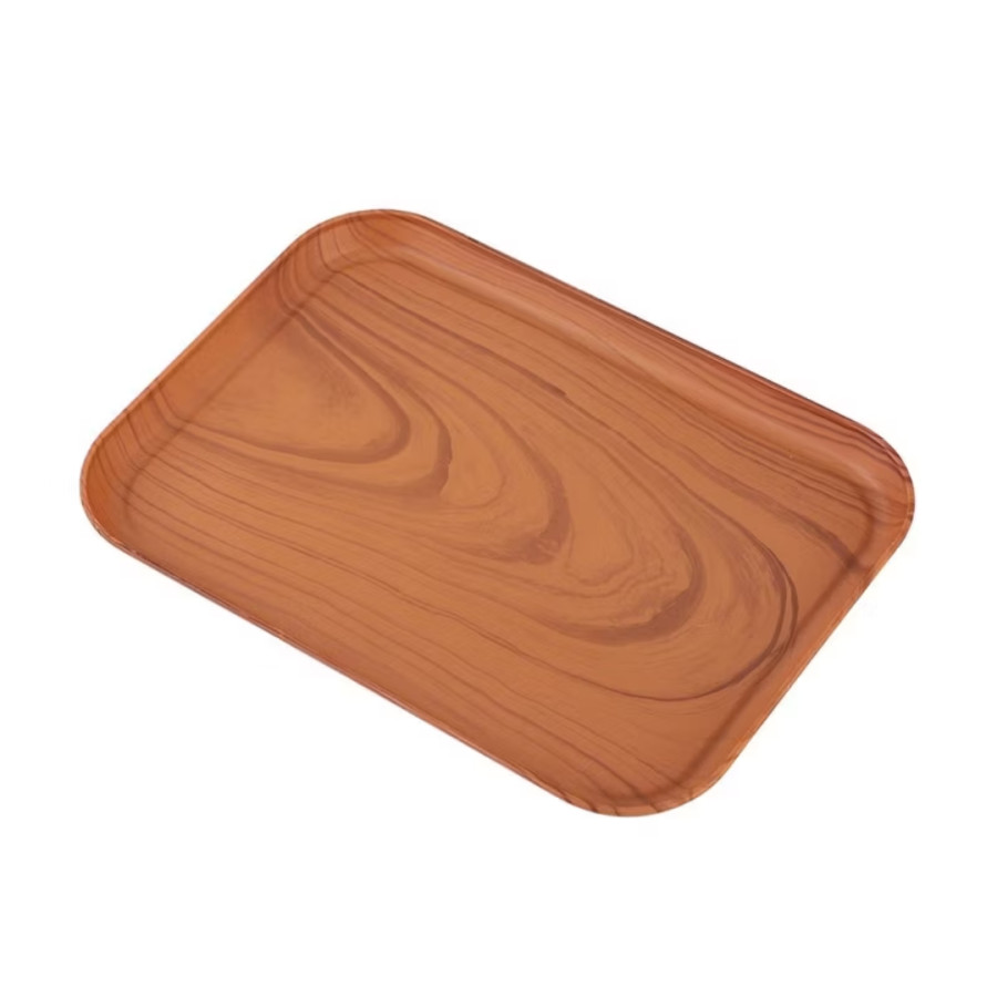 Nampan Plastik Motif Kayu