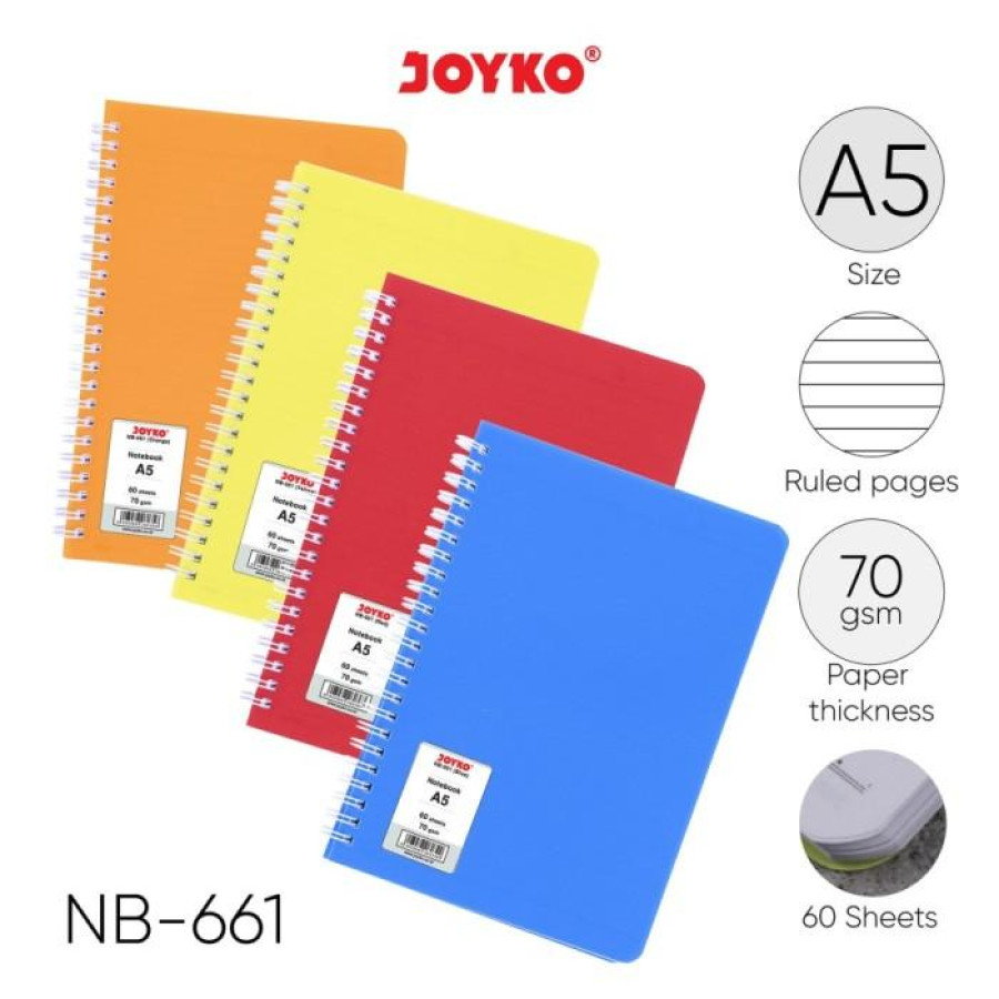 Block Note Hardcover Joyko NB-661 uk A5 isi 60 lbr