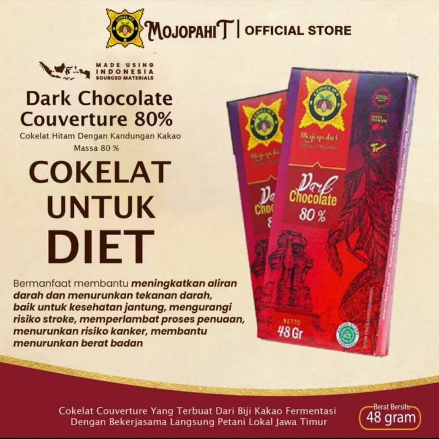 Dark coklat bar 48 gram