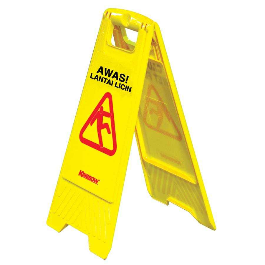 Penanda Lantai Licin / Wet Floor Sign - depan