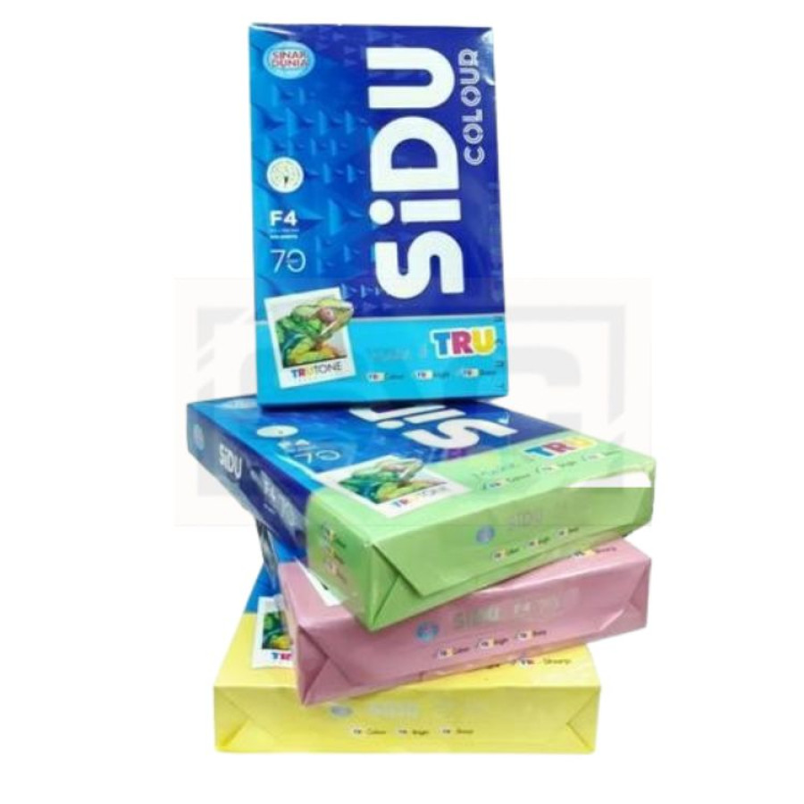 KERTAS HVS WARNA F4 SIDU
