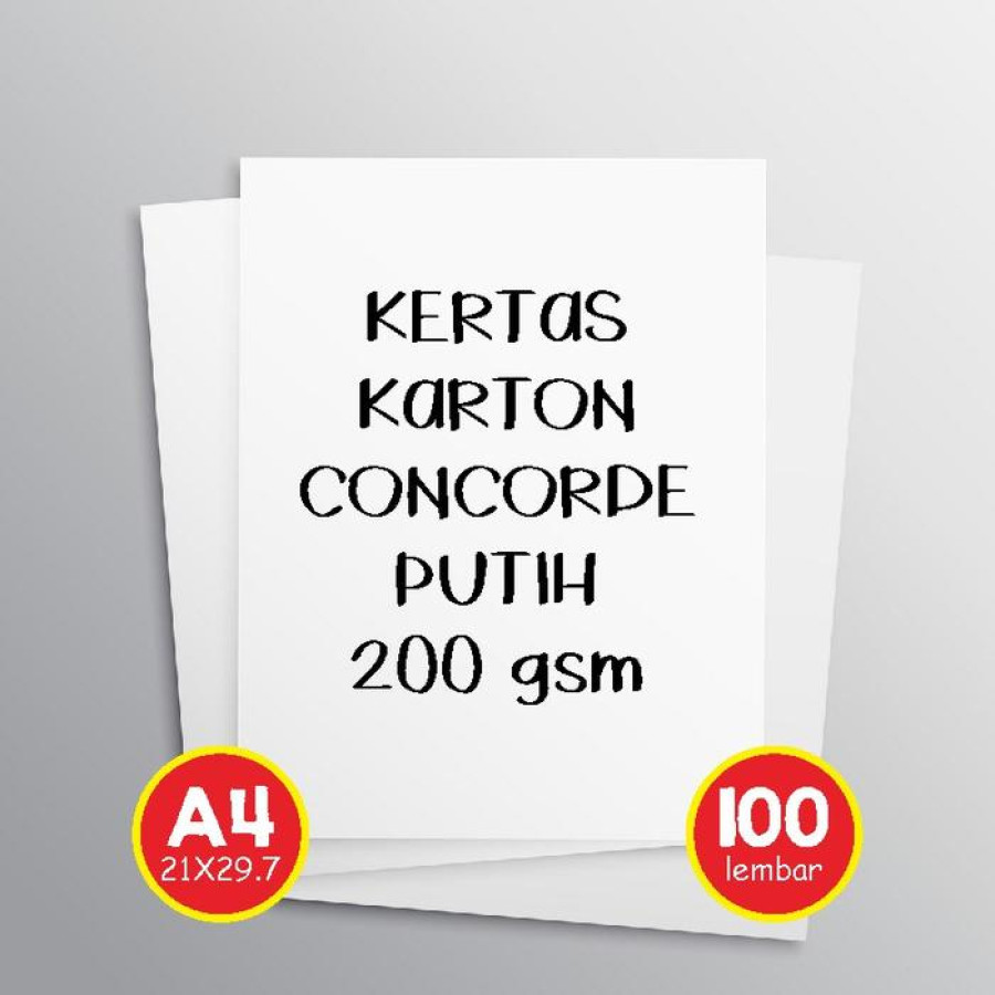 Kertas Concorde uk. F4, merk : Lokal - depan