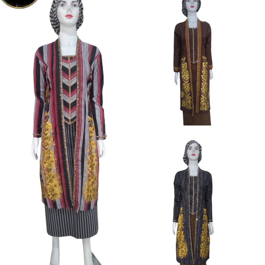 Kebaya Lukis Payet Trikot - utama
