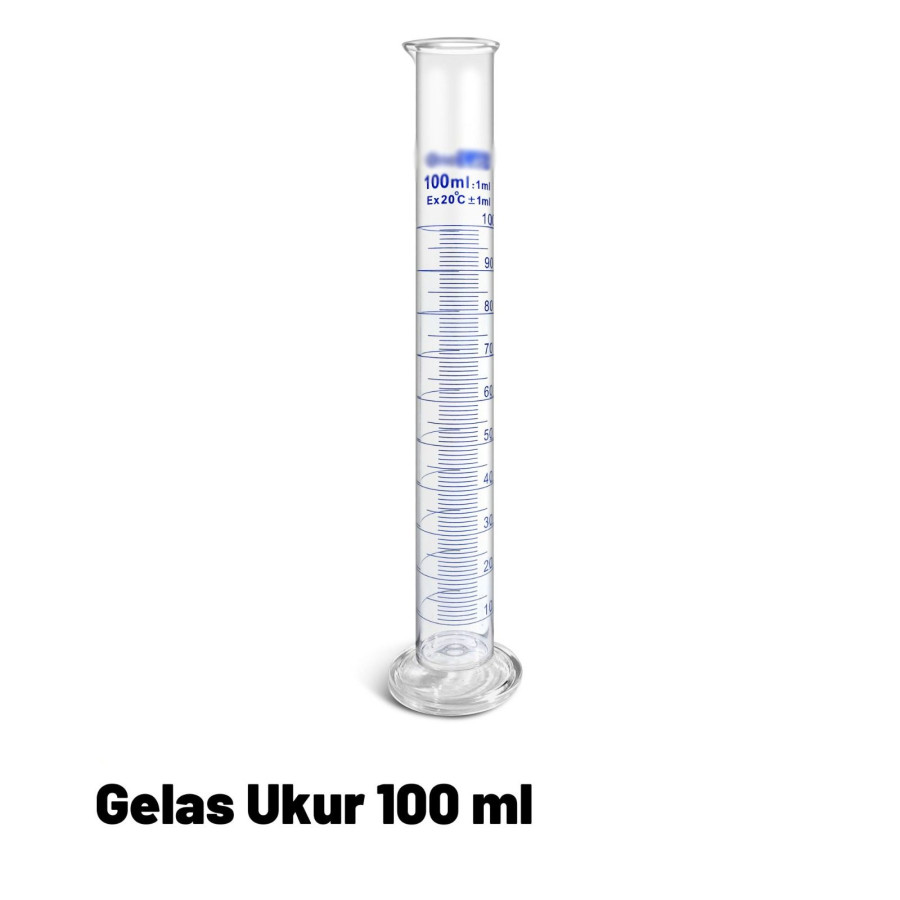Gelas ukur Bahan Kaca, Kap. 100 mL