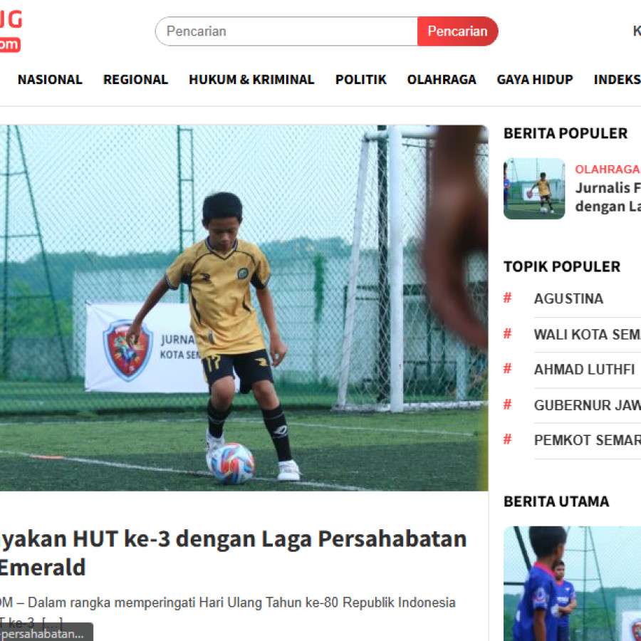 Paket Publikasi Artikel di Media Online Semarangupdate.com - depan