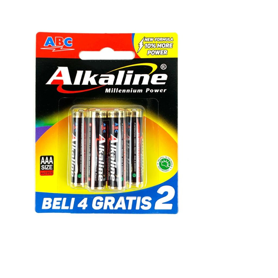 Baterai Alkaline AAA isi 4 - utama