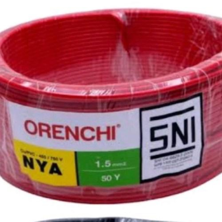 Kabel Listrik NYA ORENCHI 1x1,5 Panjang 50 M