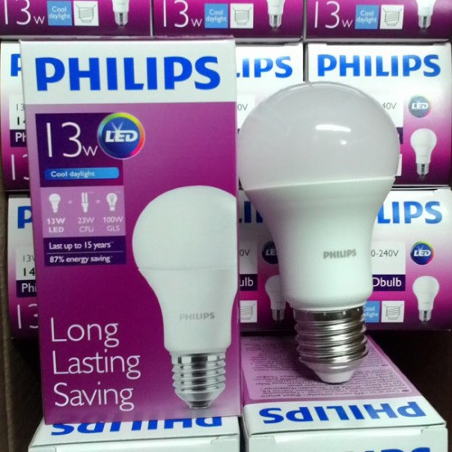 Lampu LED Philips 13 Watt - depan
