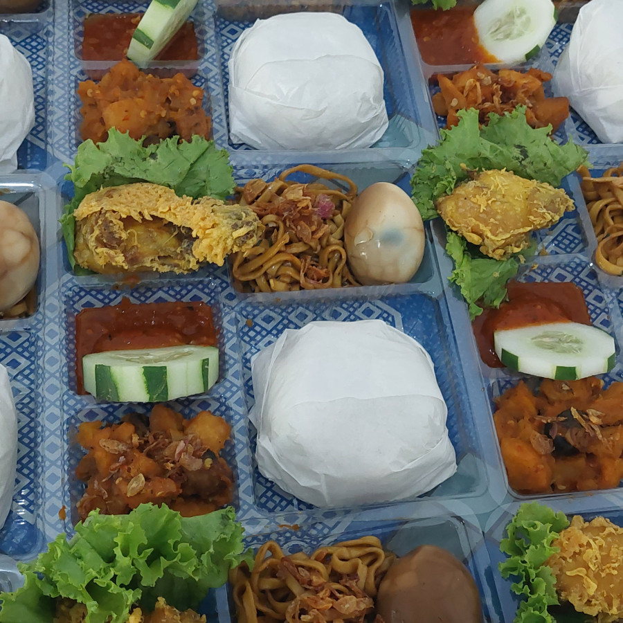 Nasi kotak - detail