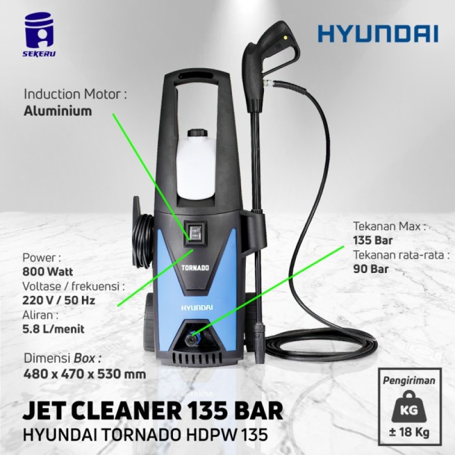 Jet Cleaner Hyundai 135 Bar - utama