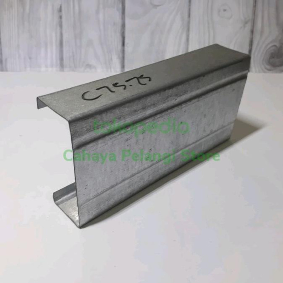Ideal Baja Ringan C75 0.75 0,75 Kanal C Usuk Rangka Atap Galvalum - detail