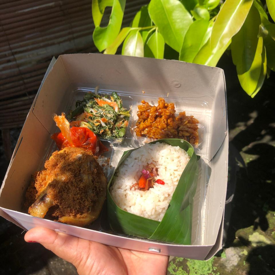 NASI BOX AYAM LAOS - samping