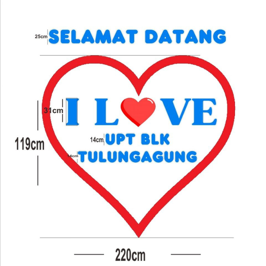 Papan Nama dan Neon Box ‘Selamat Datang’ - detail
