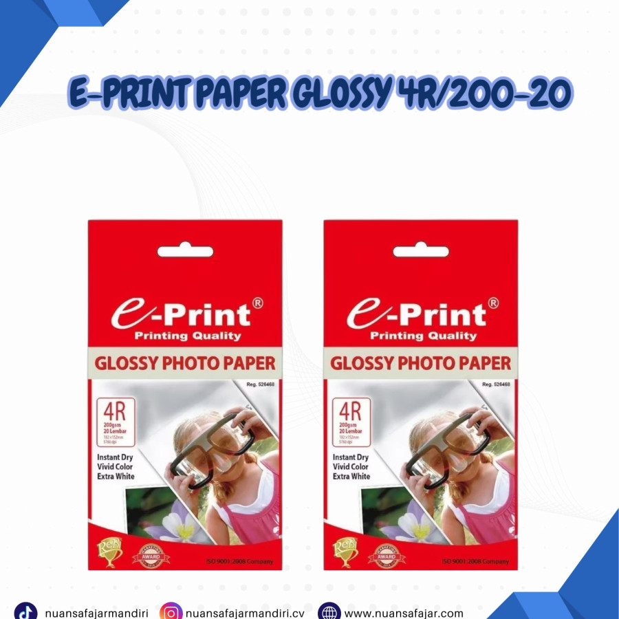 E-PRINT PAPER GLOSSY 4R/200-20
