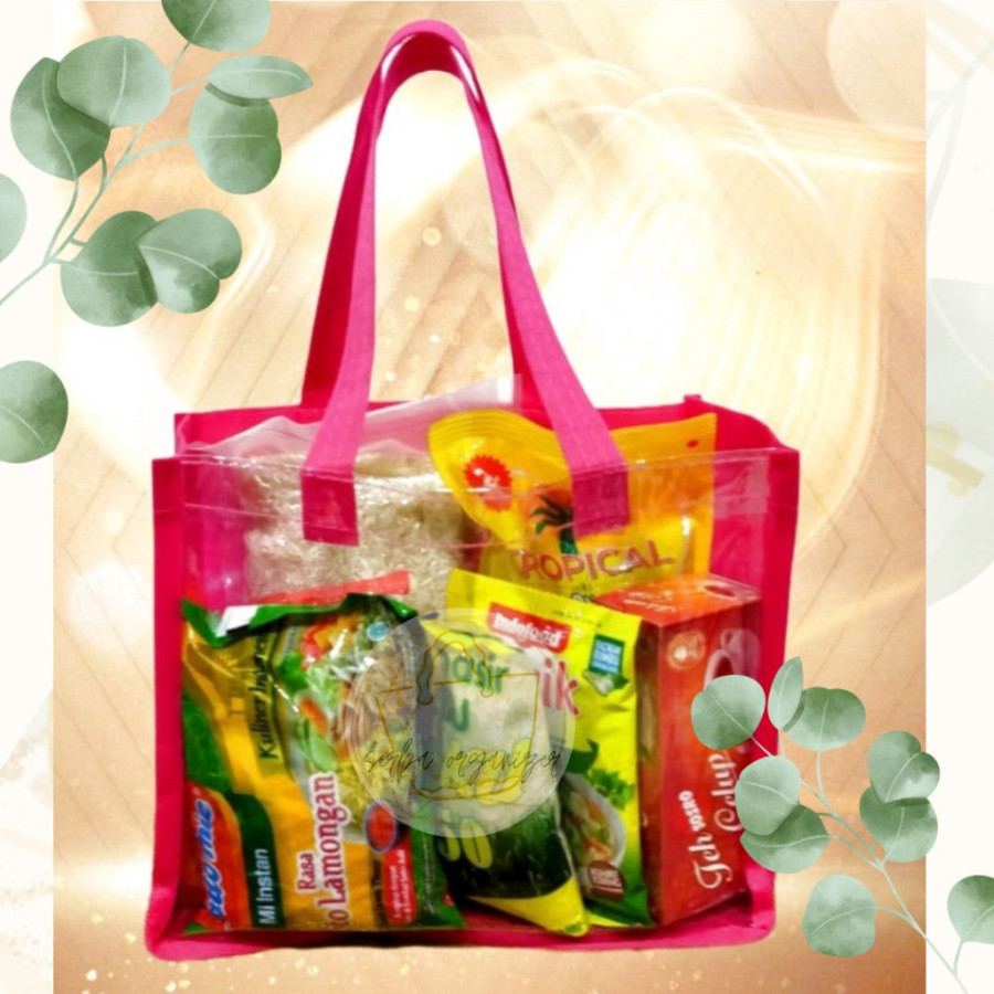 Paket sembako & goodie bag spunbound - depan