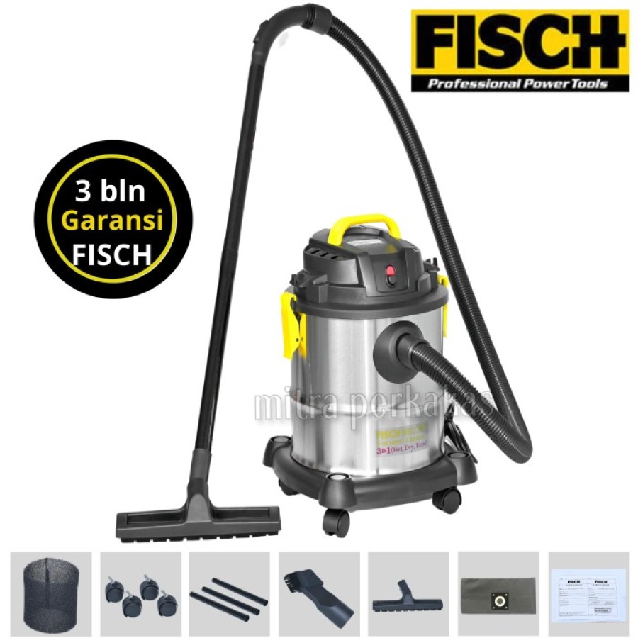 Vacuum Cleaner Stainless 3 in 1 - Penyedot Debu Vakum Fisch mb-12 ls