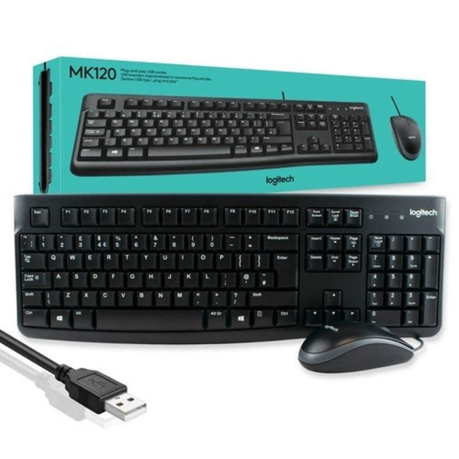 MOUSE KEYBOARD LOGITECH MK120