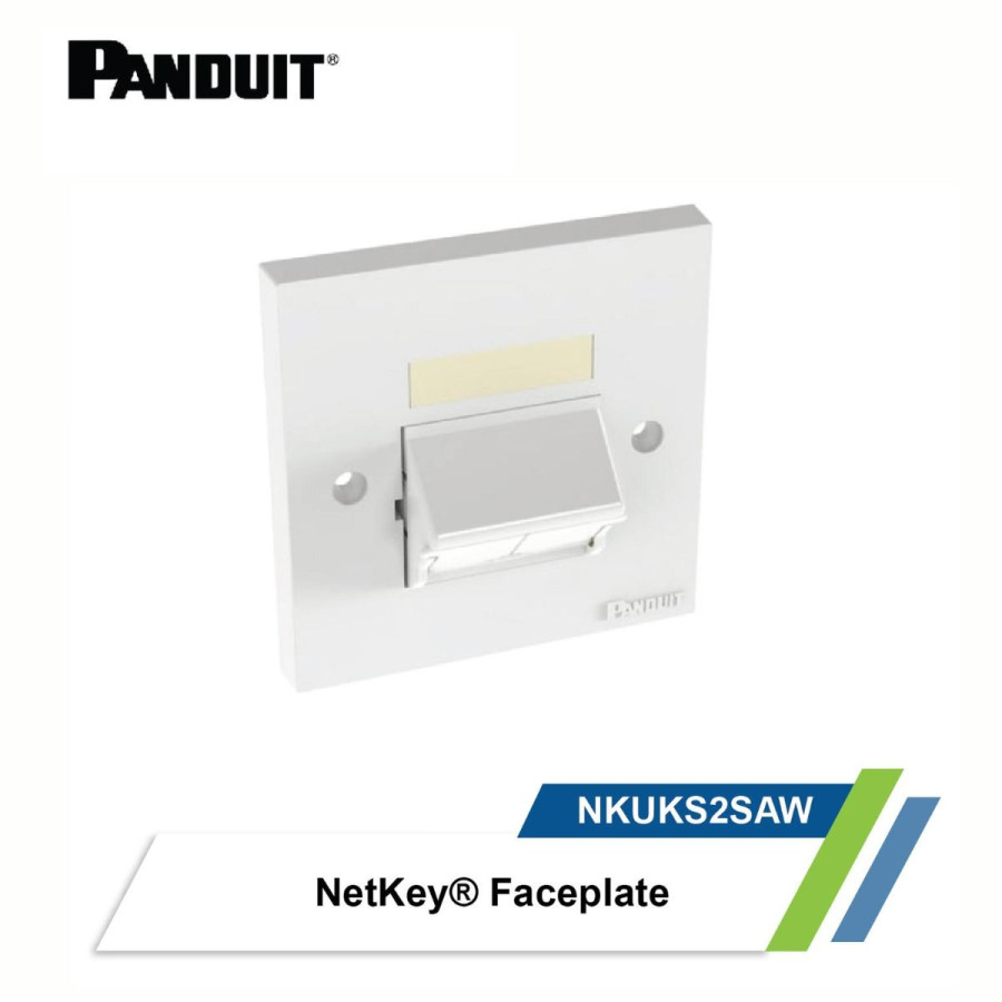Panduit Faceplate Double Port dan Pemasangan