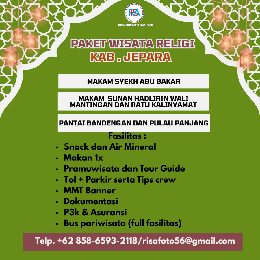 PAKET WISATA RELIGI (ZIARAH REKREASI) 3 HARI 2 MALAM - detail
