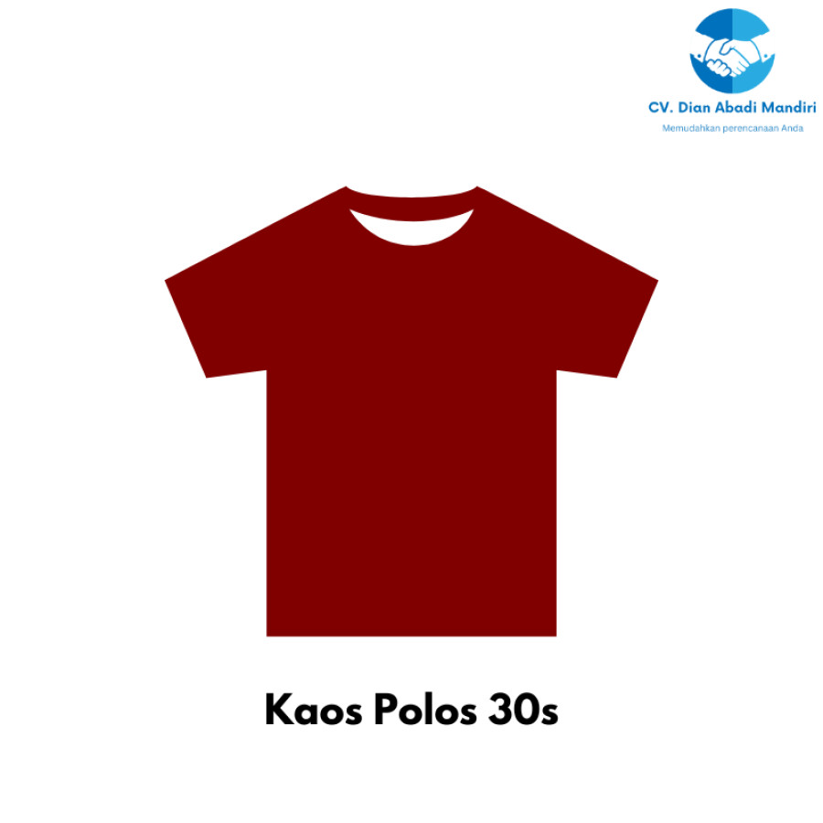 Kaos Polos 30s - utama