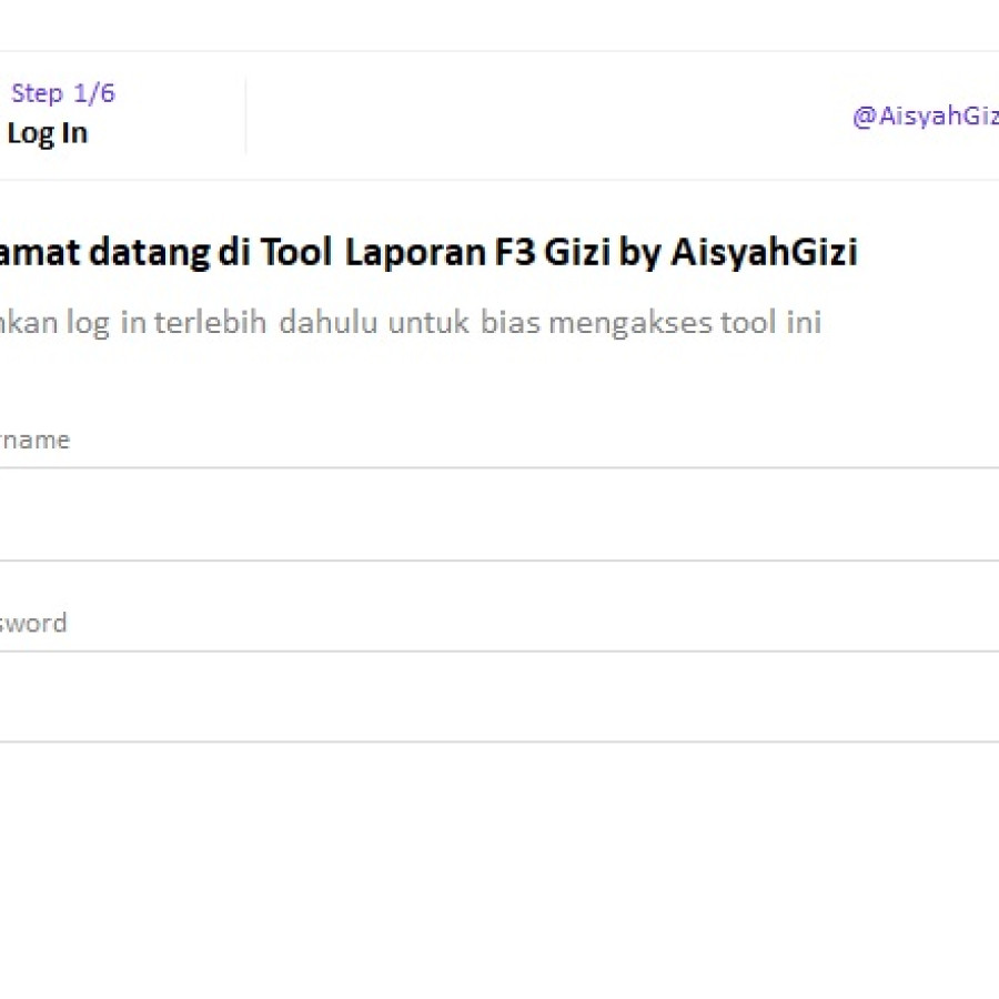 LAPORAN F3 GIZI for AHLI GIZI - depan