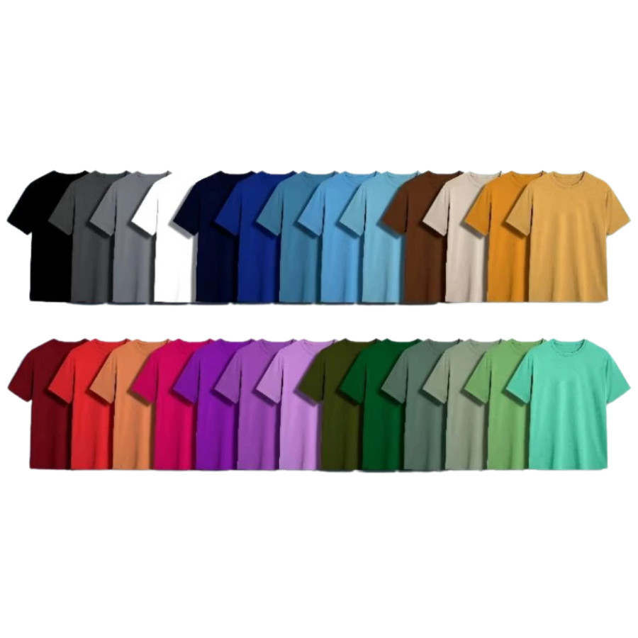 baju kaos unisex cotton combat 24s free custom tulisan/ sablon logo - utama