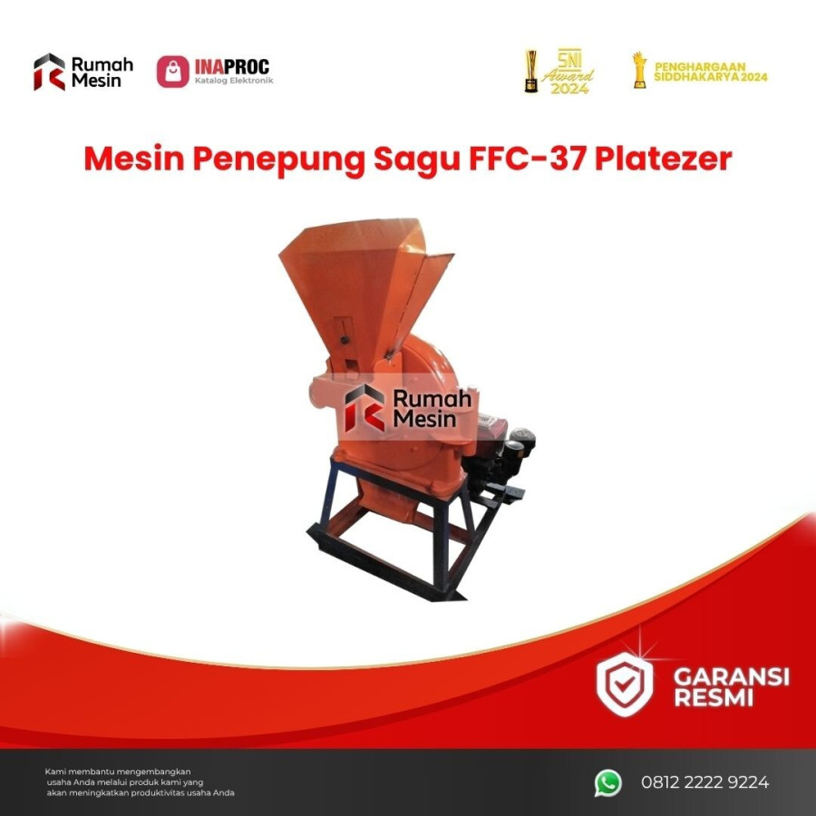 Mesin Penepung Sagu FFC-37 Platezer - depan