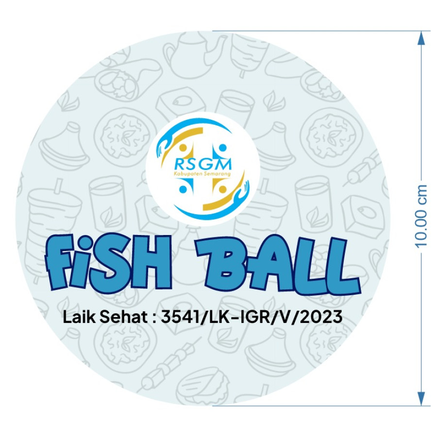 PRINT N CUT STICKER VINYL GLOSSY -> FISH BALL, FISH BONE - utama