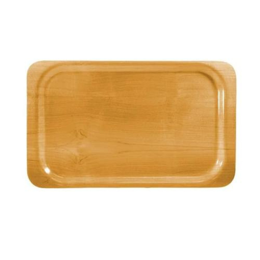 Nampan / Baki Kayu Kotak 25x35cm - samping