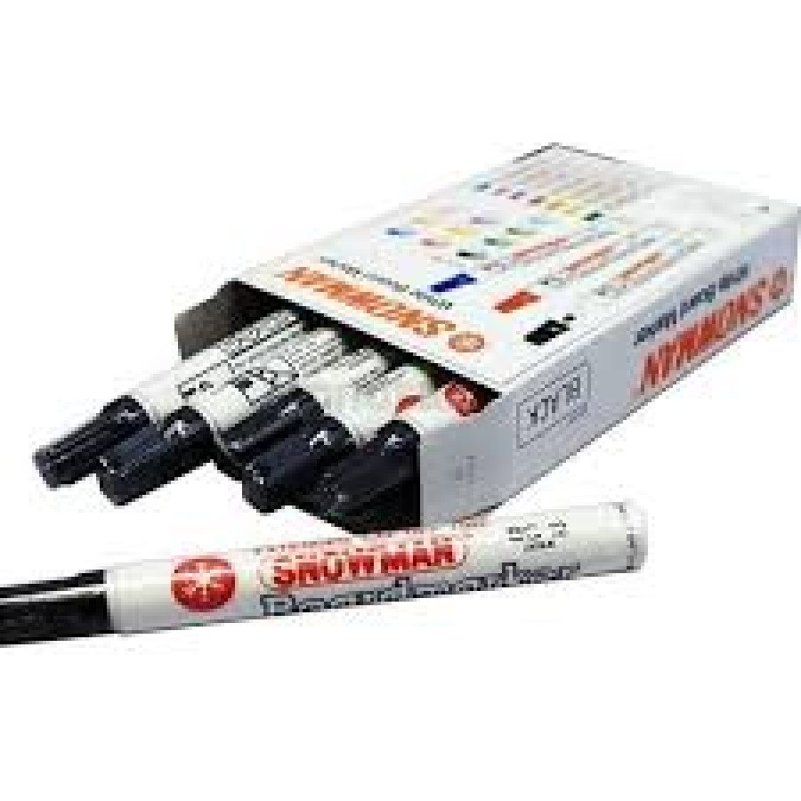 Spidol Whiteboard Snowman Hitam - depan