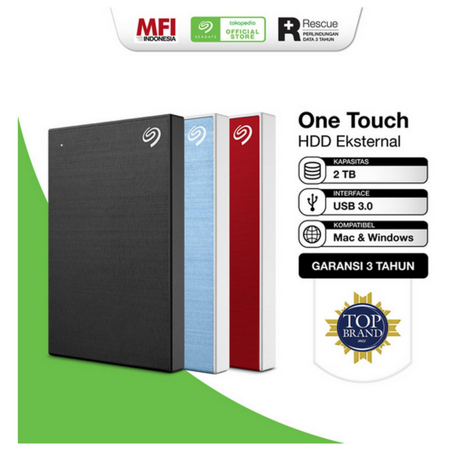 Seagate One Touch Hardisk Eksternal 2TB USB3.0 - utama