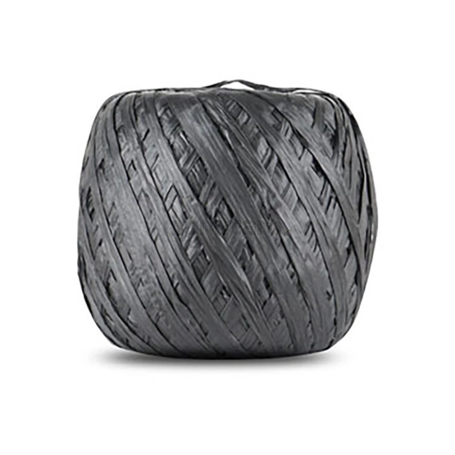 Tali Rafia (Tali Plastik) Hitam/Abu