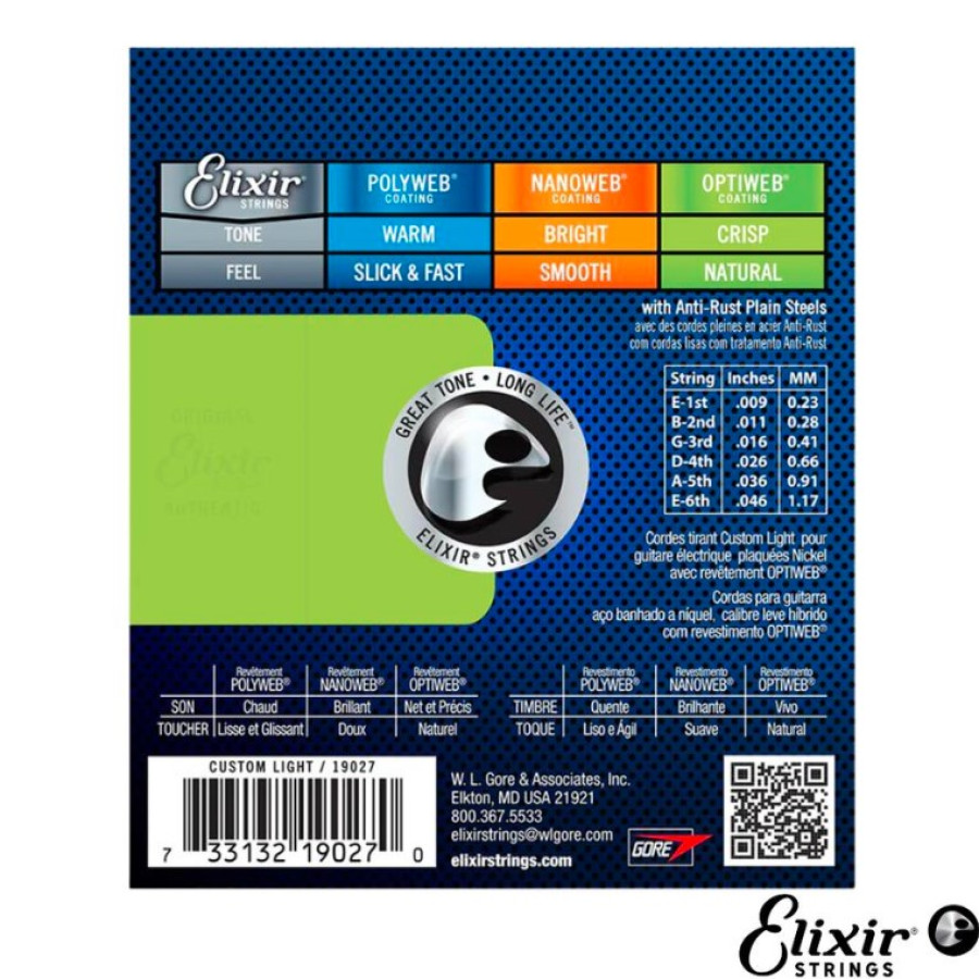 SENAR GITAR ELEKTRIK ELIXIR - depan