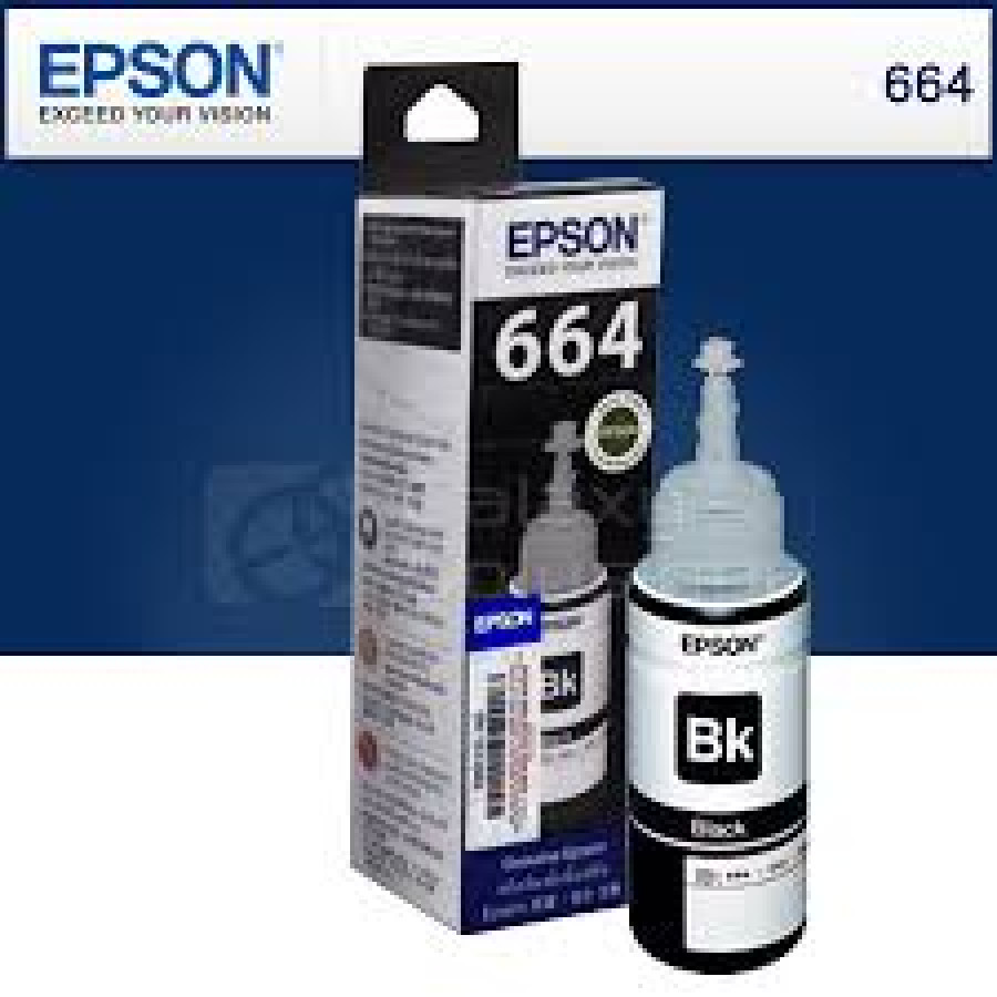 Tinta Printer EPSON T664 Black - depan