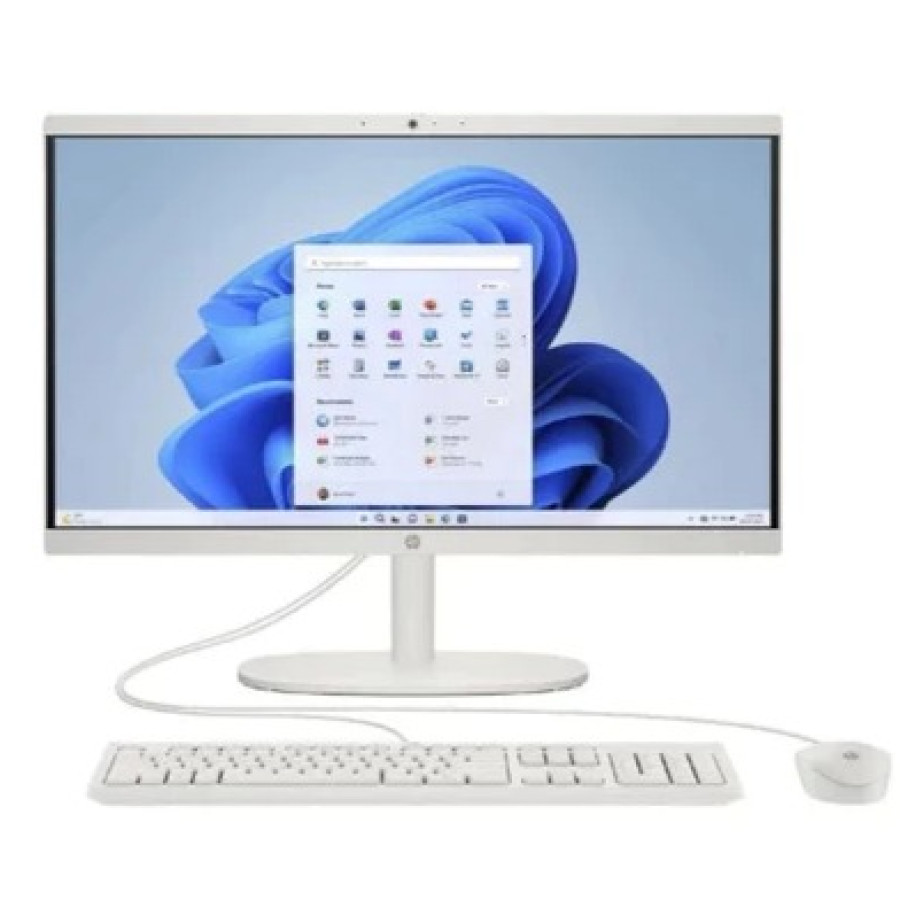 HP ALL IN ONE PC INTEL CORE N100 RAM 8GB SSD 512GB W11+OHS 21.5FHD WHT -DG0