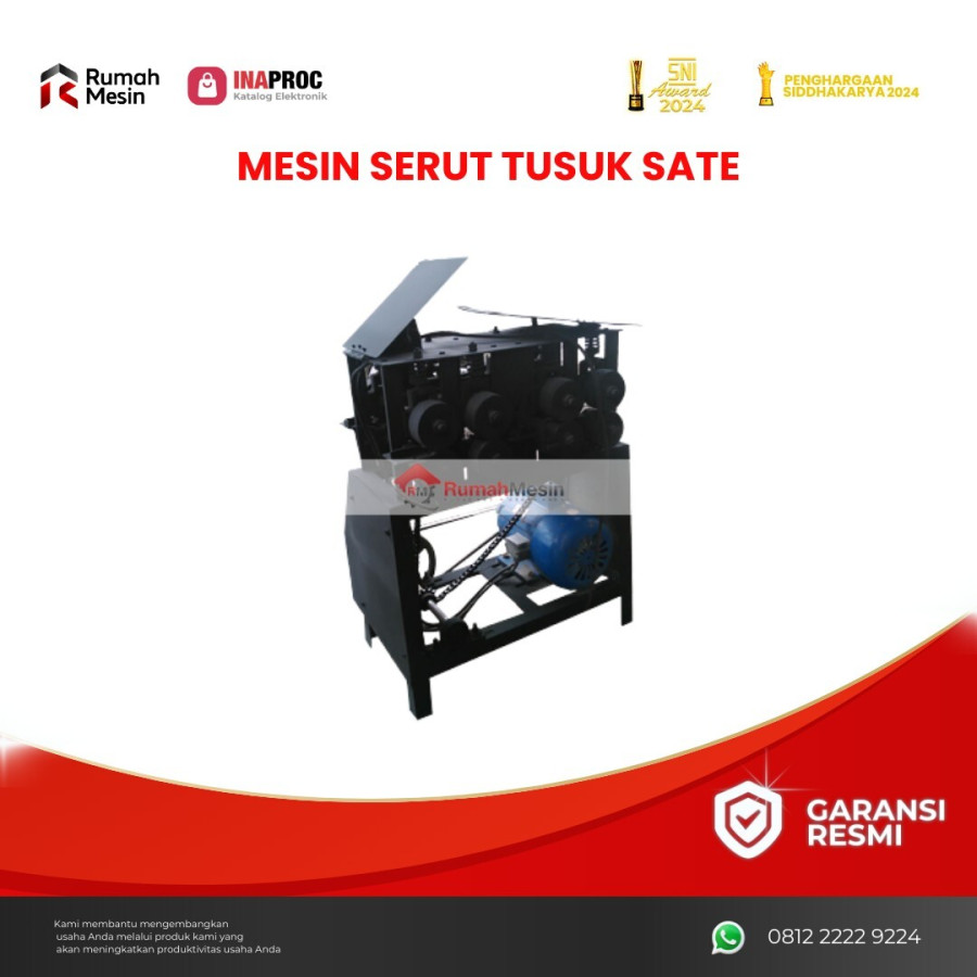 MESIN SERUT TUSUK SATE - depan