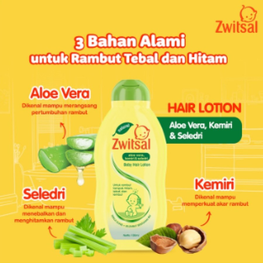 ZWITSAL Baby Hair Lotion Aloevera 100ml