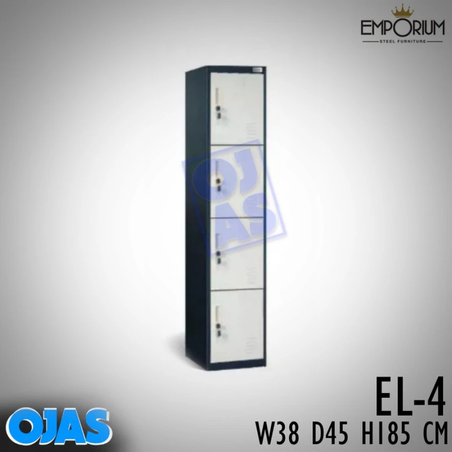 Emporium Lemari Arsip Plat Filling Cabinet EL 4 Locker Besi 4 pintu - utama