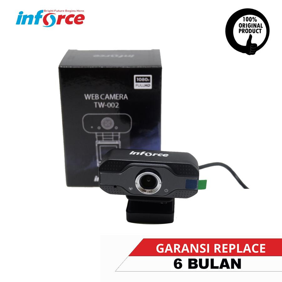 WEBCAM INFORCE 1080P WEB CAM BUILT IN MIC FULL HD - utama