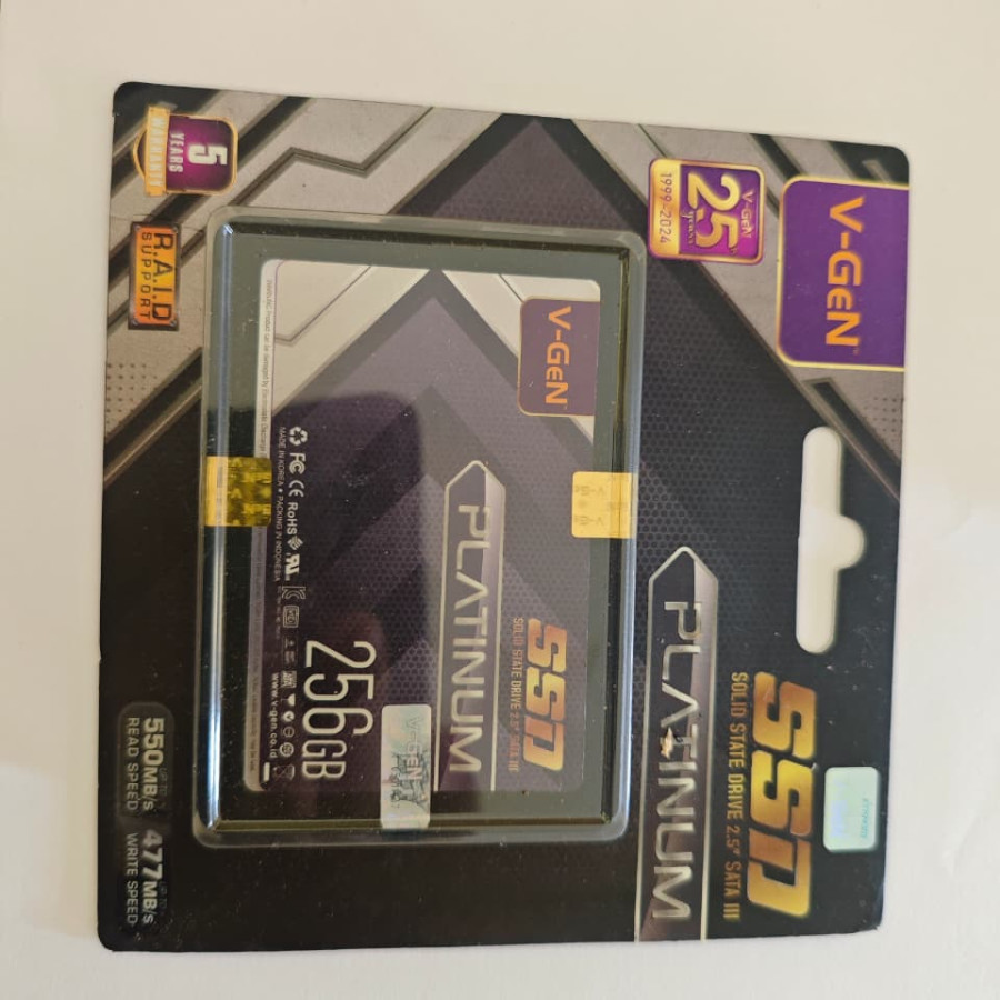 SSD Internal Min. 240 GB Merk V-Gen