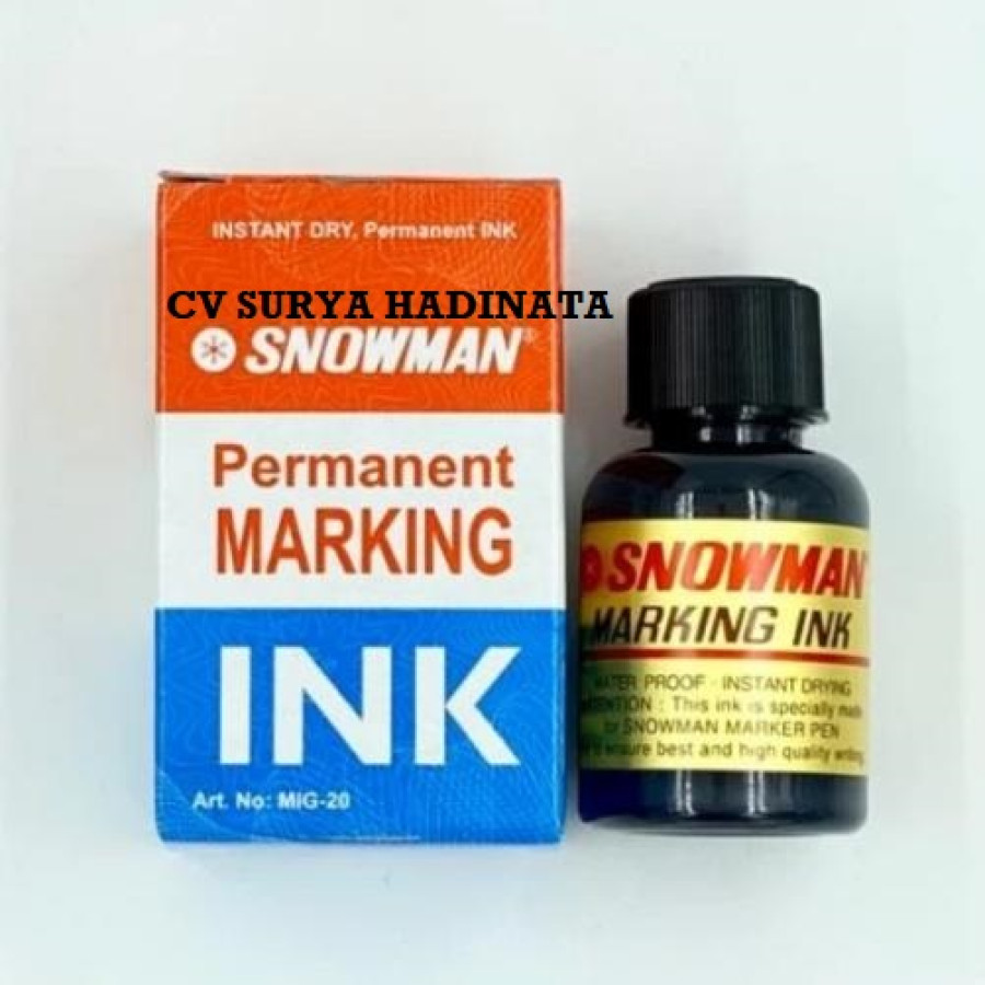 REFIL TINTA SPIDOL PERMANEN SNOWMAN HIJAU