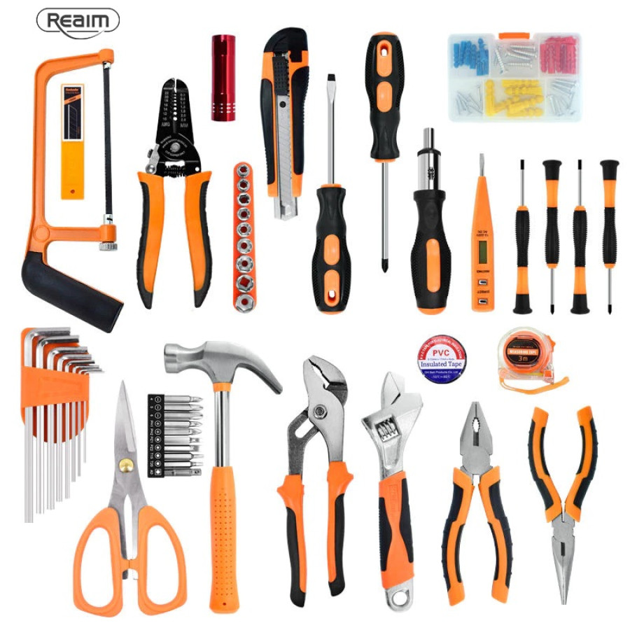 REAIM Hand Toolset 100/108/112PCS - depan