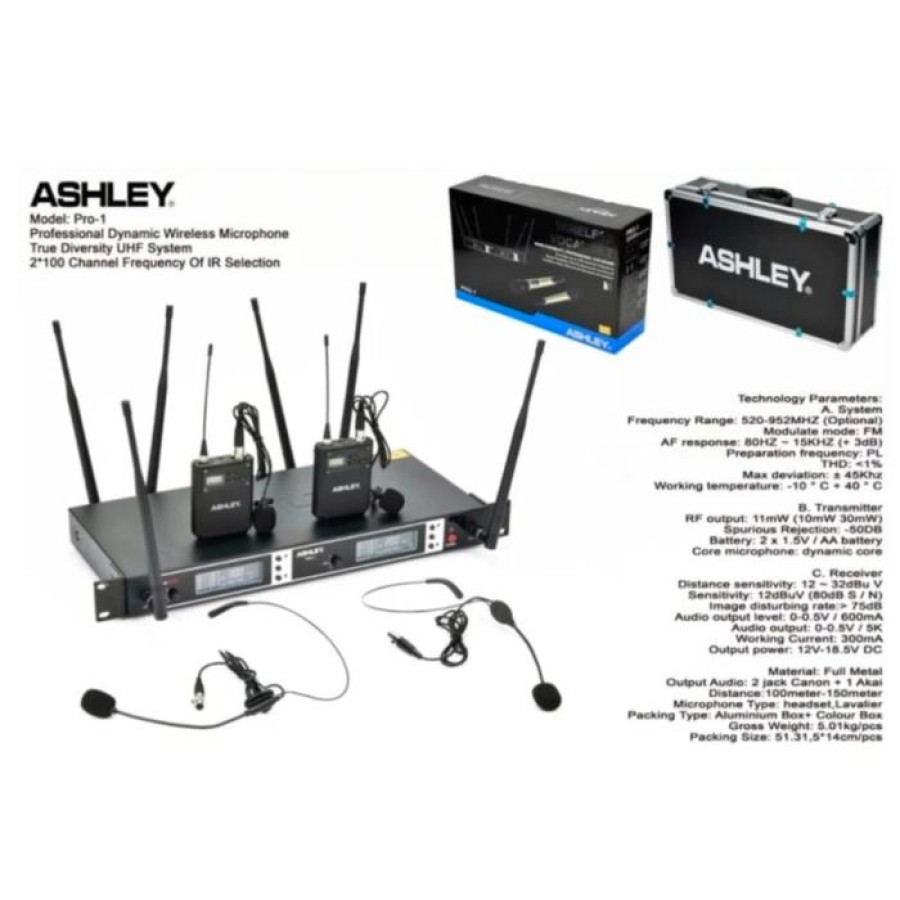 MIC WIRELESS MERK ASHLEY PRO-1