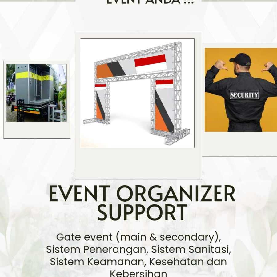 SEWA LISTRIK DAN SANITASI (UNTUK EVENT ORGANIZER)