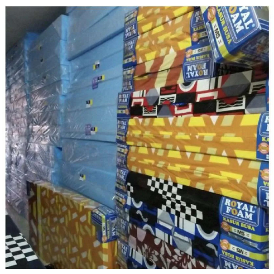 Kasur Busa + Sprei- Royal Foam Uk. 90 x 200 x 20