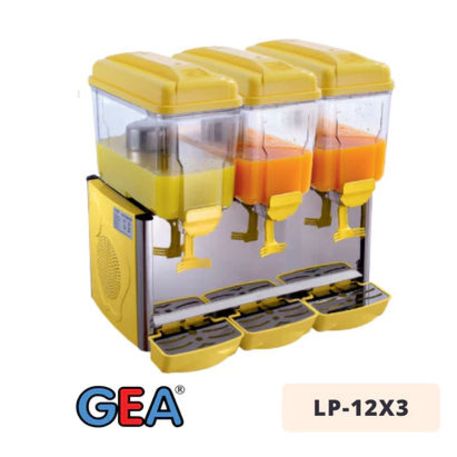 JUICE DISPENSER GEA LP-12X3 DISPENSER JUS 3 TABUNG SISTEM ADUK ORIGINAL